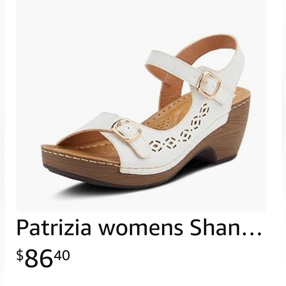 Patrizia White Sandals NEW condition